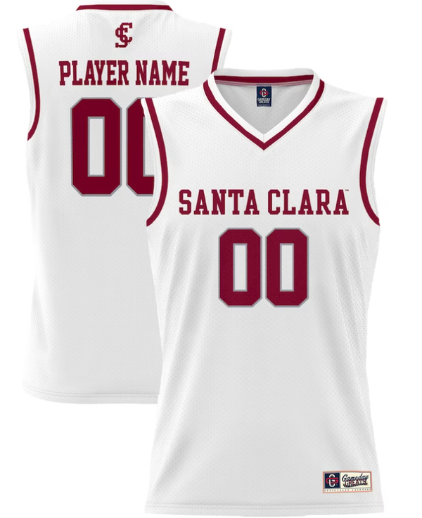 Men%27s Santa Clara University Custom White College Basketball Swingman Jersey->customized nba jersey->Custom Jersey